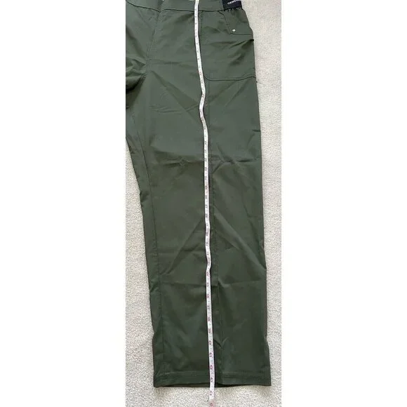 NWT Genuine Dickies Pull-On Cargo Pants Scrubs Army Green Women's Size XXL - Picture 11 of 12
